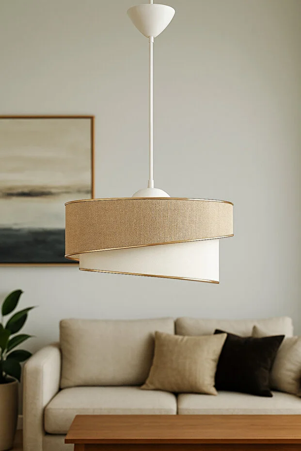 Ruzgar Modern Tekli Sarkıt Avize Açık Kahve